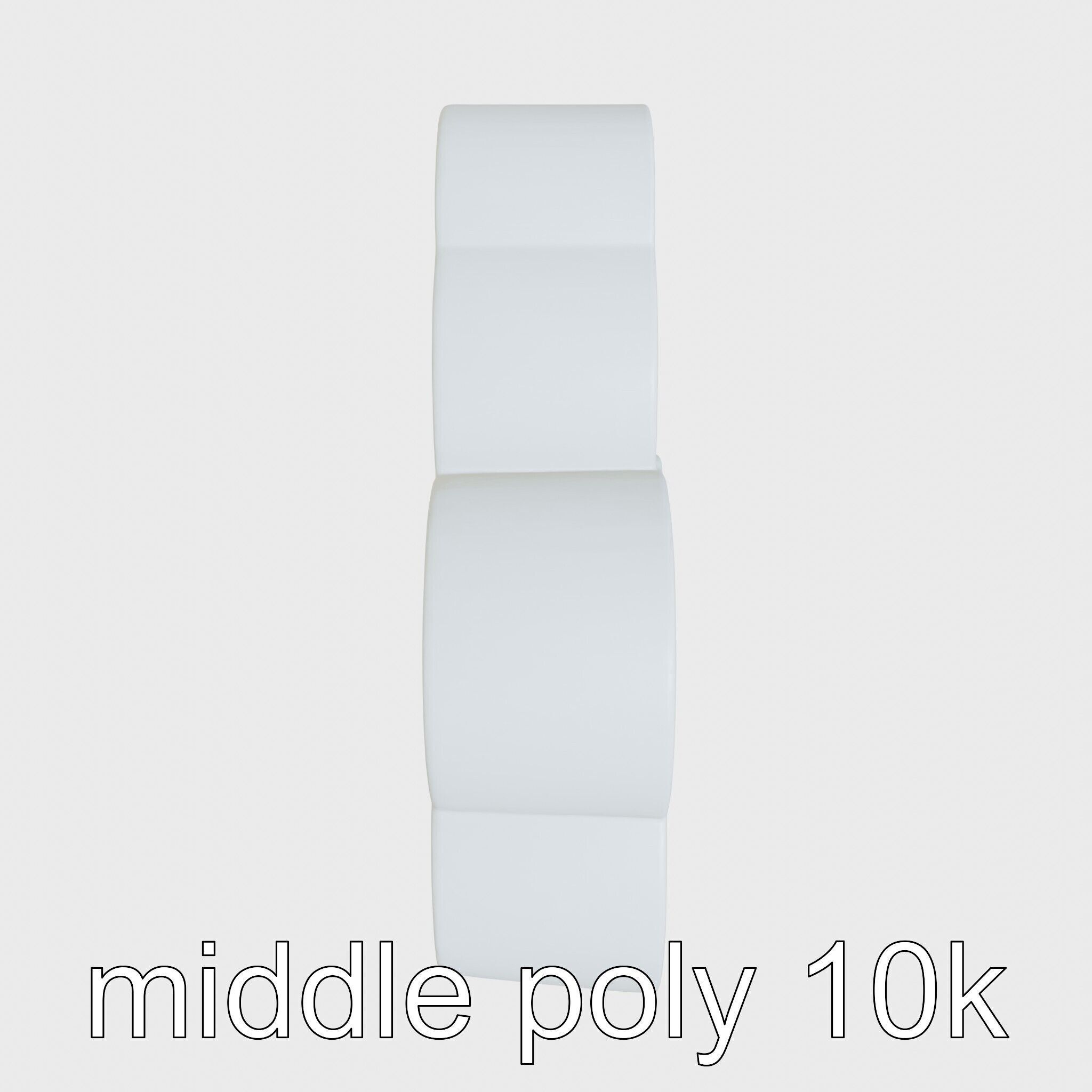 Cloud Bookshelf with LED Lightning Accents Low-poly 3D model_10