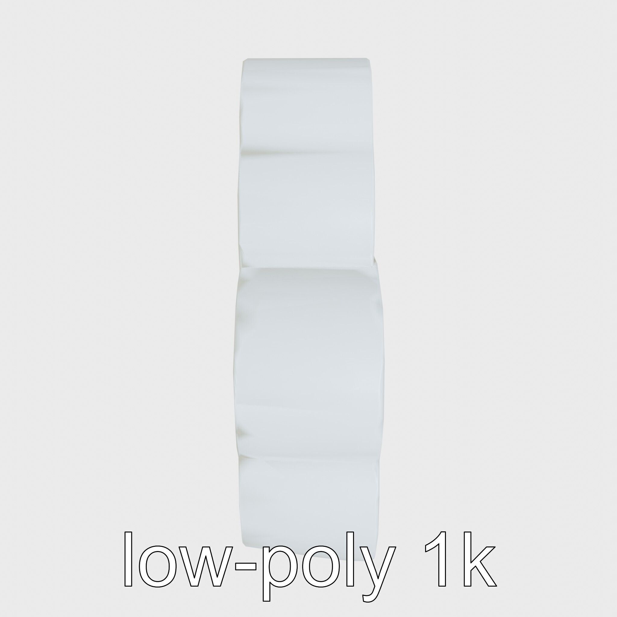 Cloud Bookshelf with LED Lightning Accents Low-poly 3D model_30