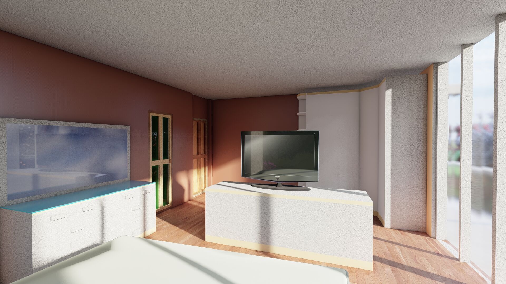 Modern two story house with pool 3D model_40