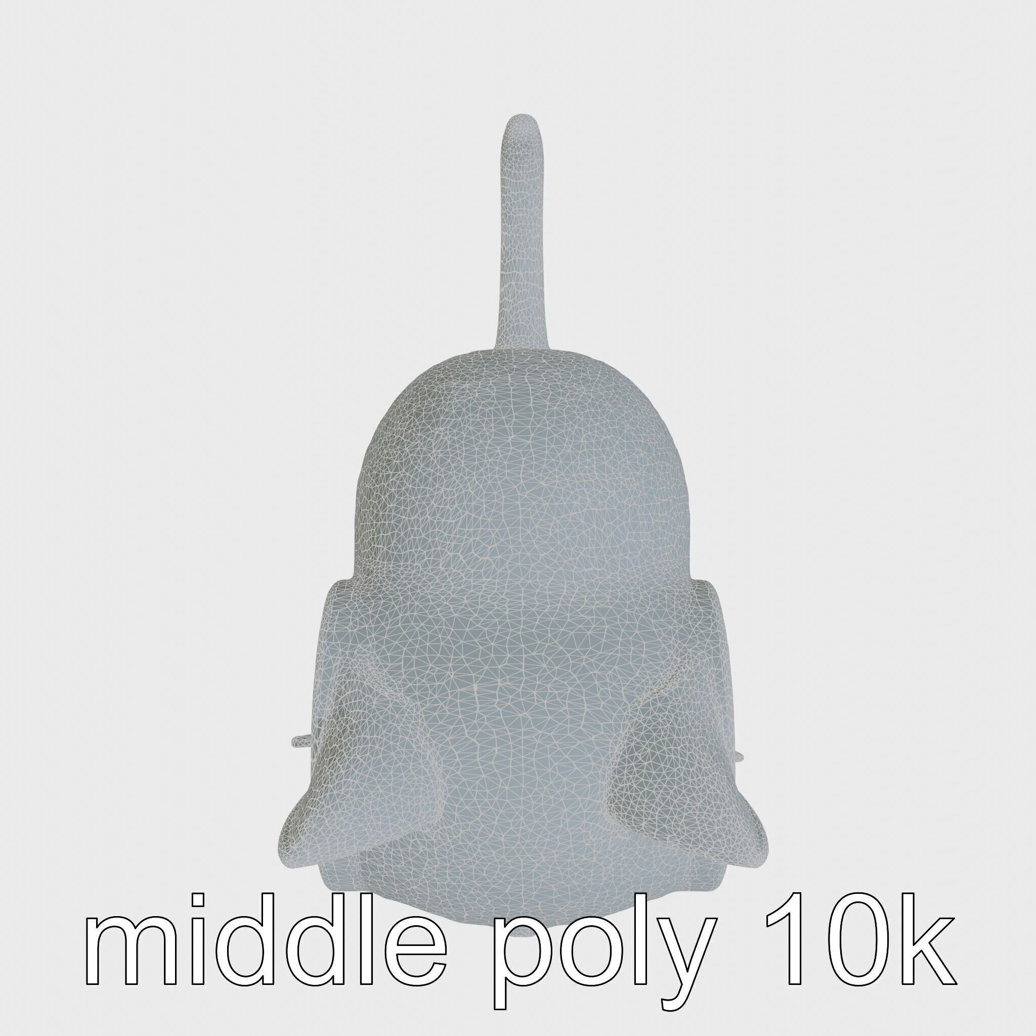 Striped Cat Clock with Swinging Tail as Pendulum Low-poly 3D model_19