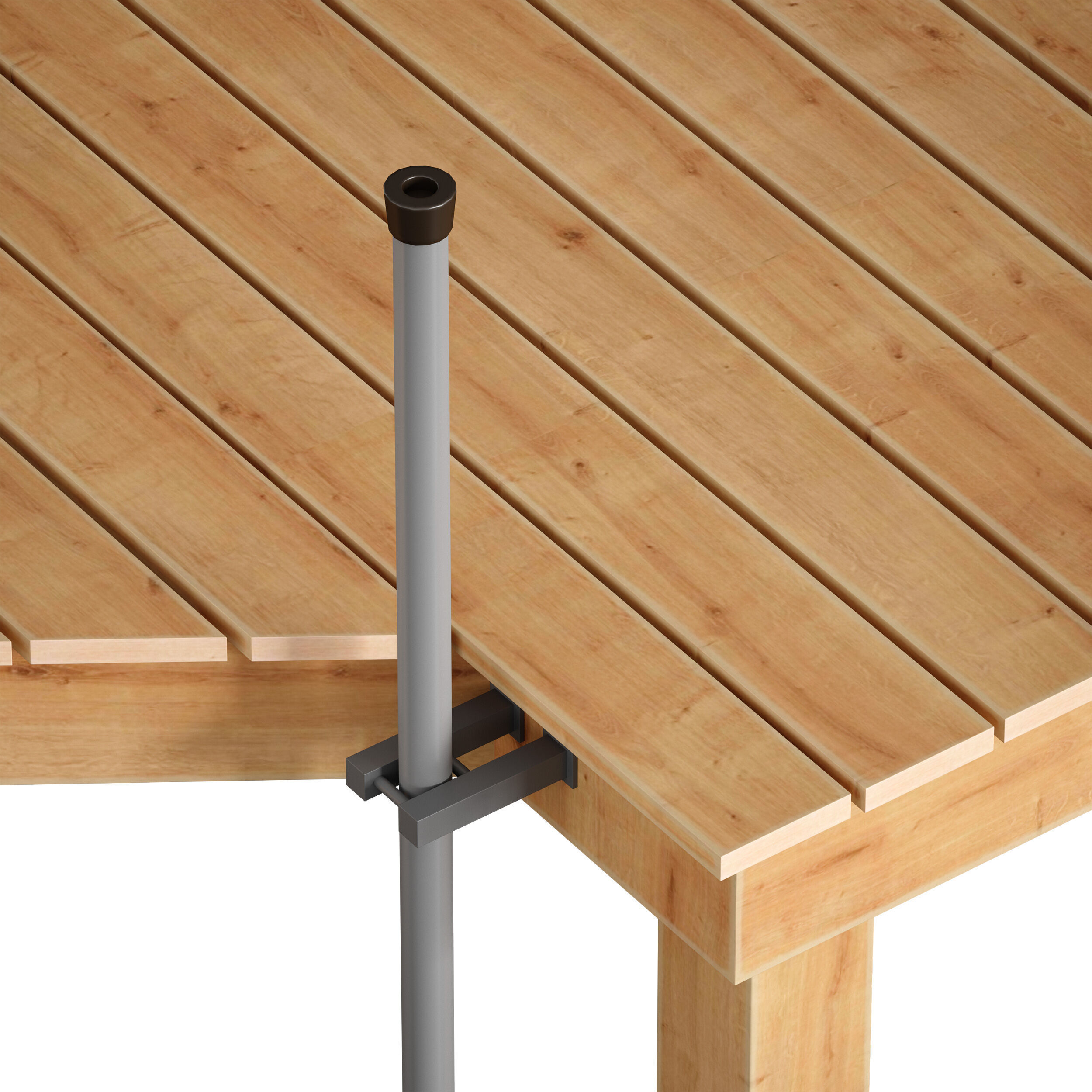 Wooden pier river dock pontoon 3D model_22