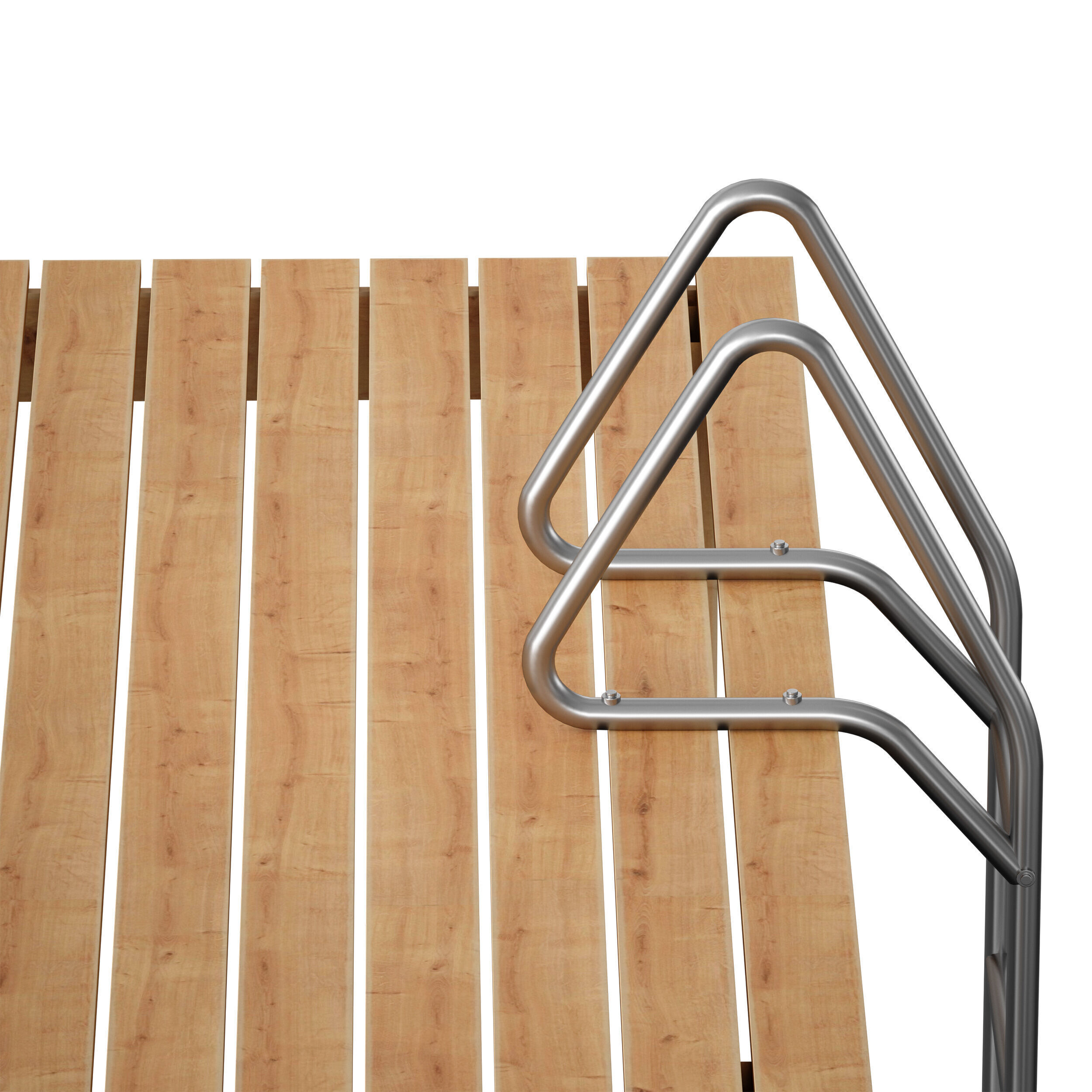 Wooden pier river dock pontoon 3D model_19