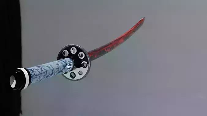 Katana Blood Japan - High-Quality Katana 3D Model