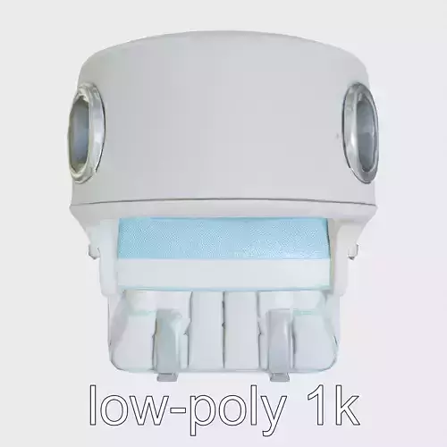 Astronaut Capsule Bed with Porthole Silver Upholstery