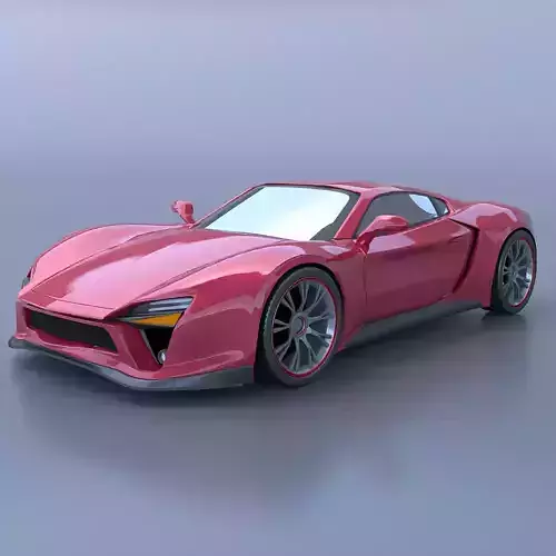 Anfeox concept car 3D model Anfeox concept car 3D model