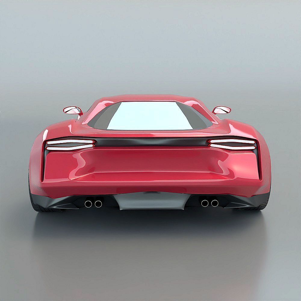 Anfeox concept car 3D model_7