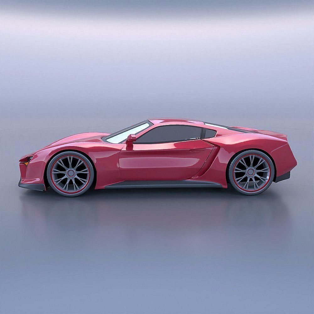Anfeox concept car 3D model_3