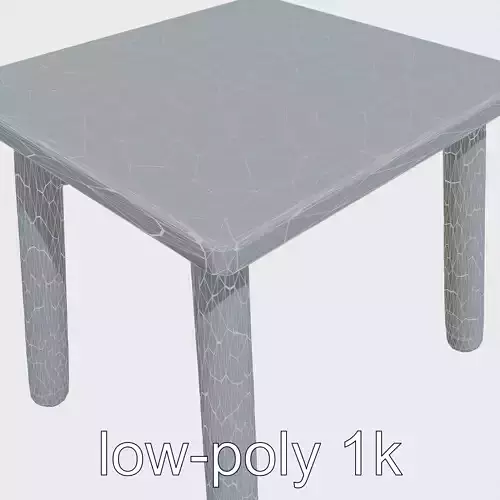 Colorful Square Play Table Model
