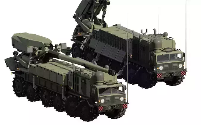Russian self-propelled artillery system