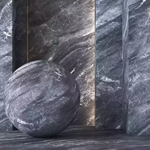 2 Black Marble Textures 4K - Seamless