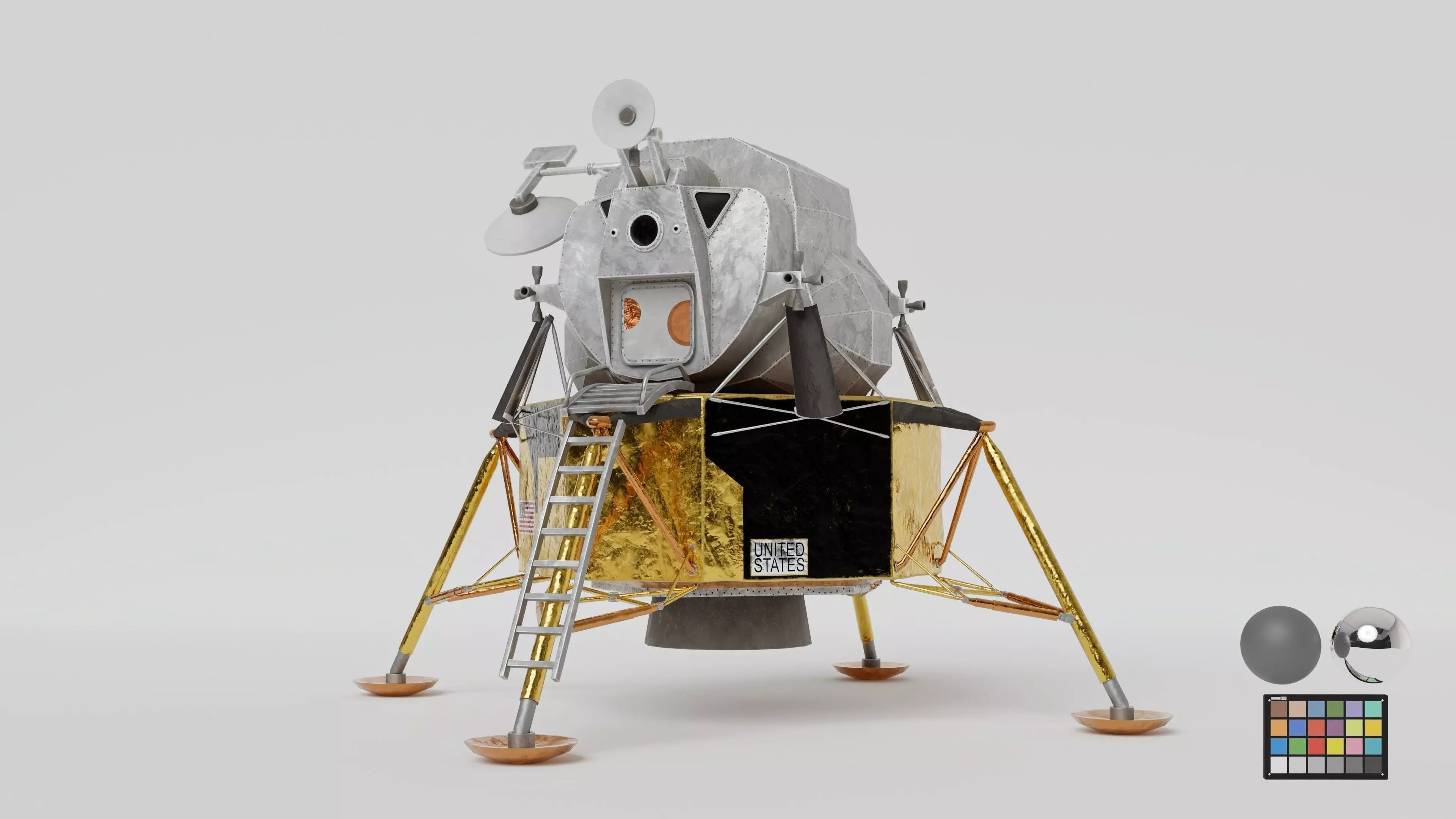 Lunar Module - Apollo 3D model_0