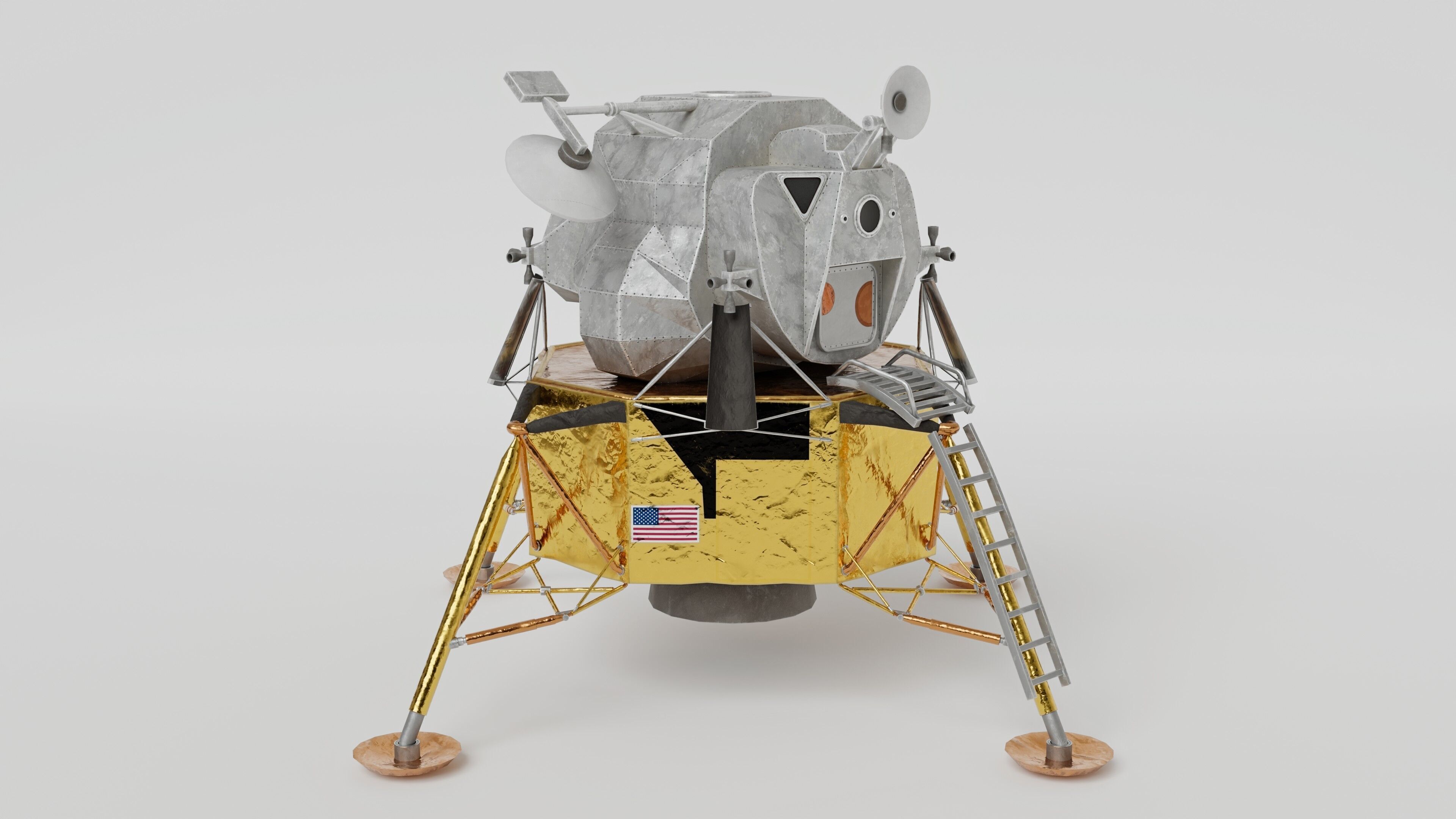 Lunar Module - Apollo 3D model_7