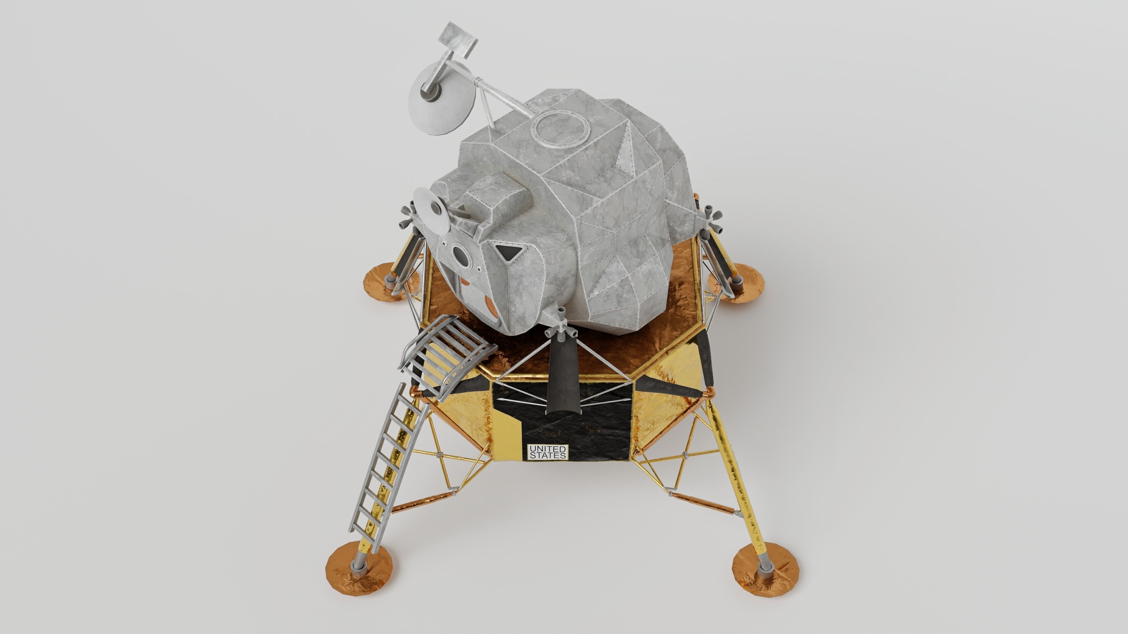 Lunar Module - Apollo 3D model_5