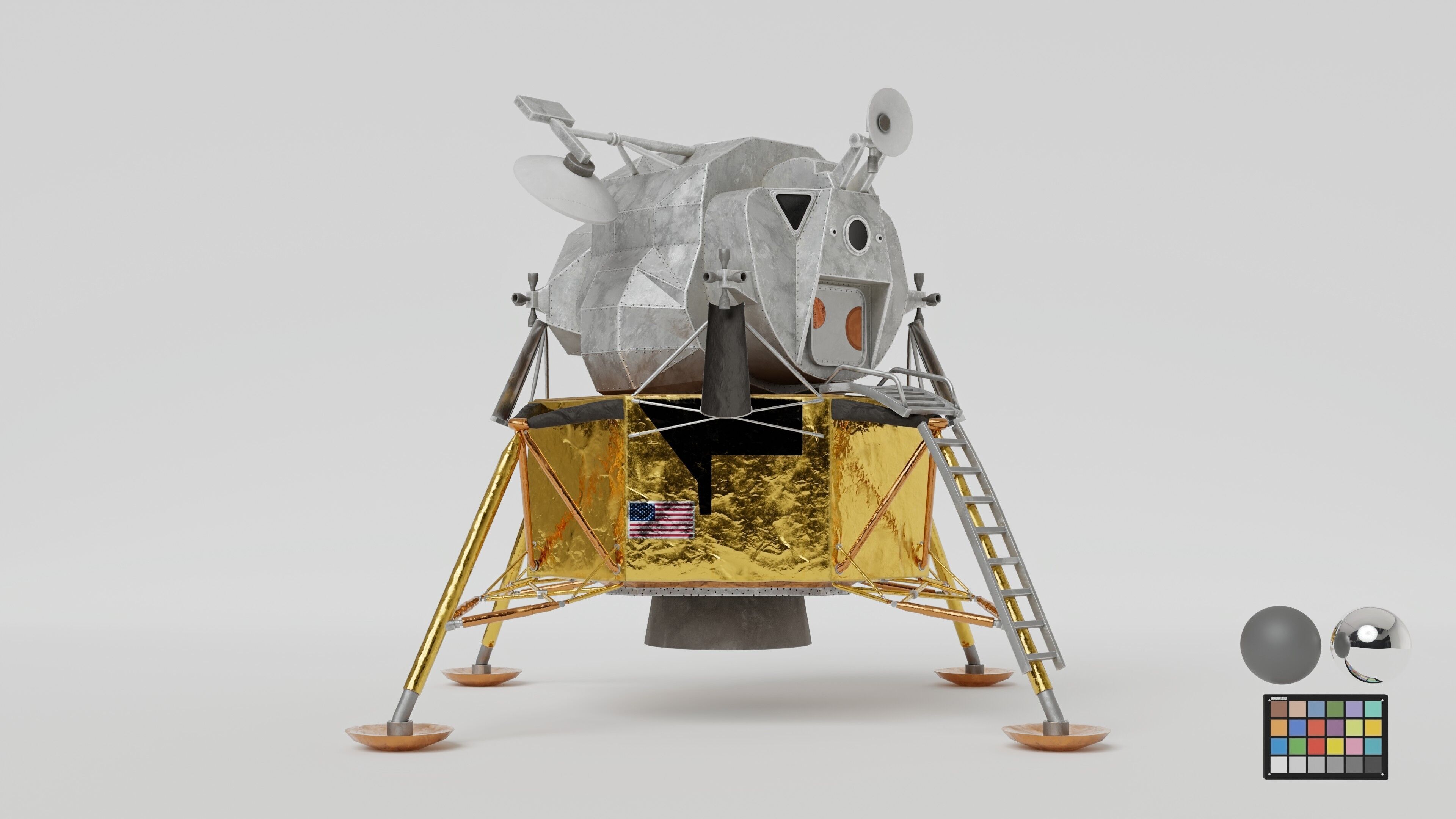 Lunar Module - Apollo 3D model_9