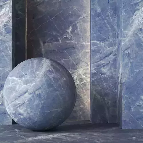 2 Blue Marbles Textures 4K - Seamless Texture