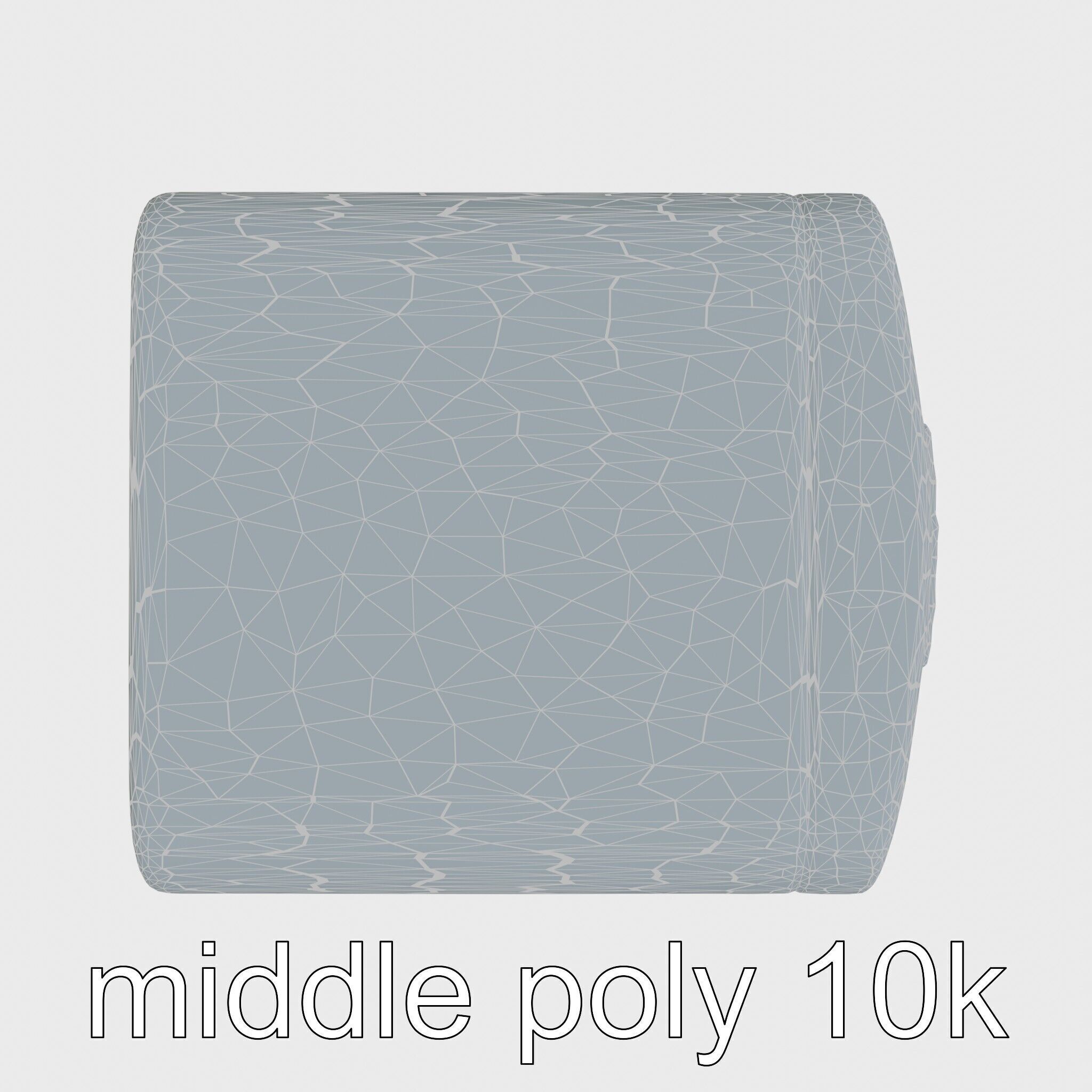 Cartoon Refrigerator with Rounded Edges and Illustrated Contents Low-poly 3D model_27