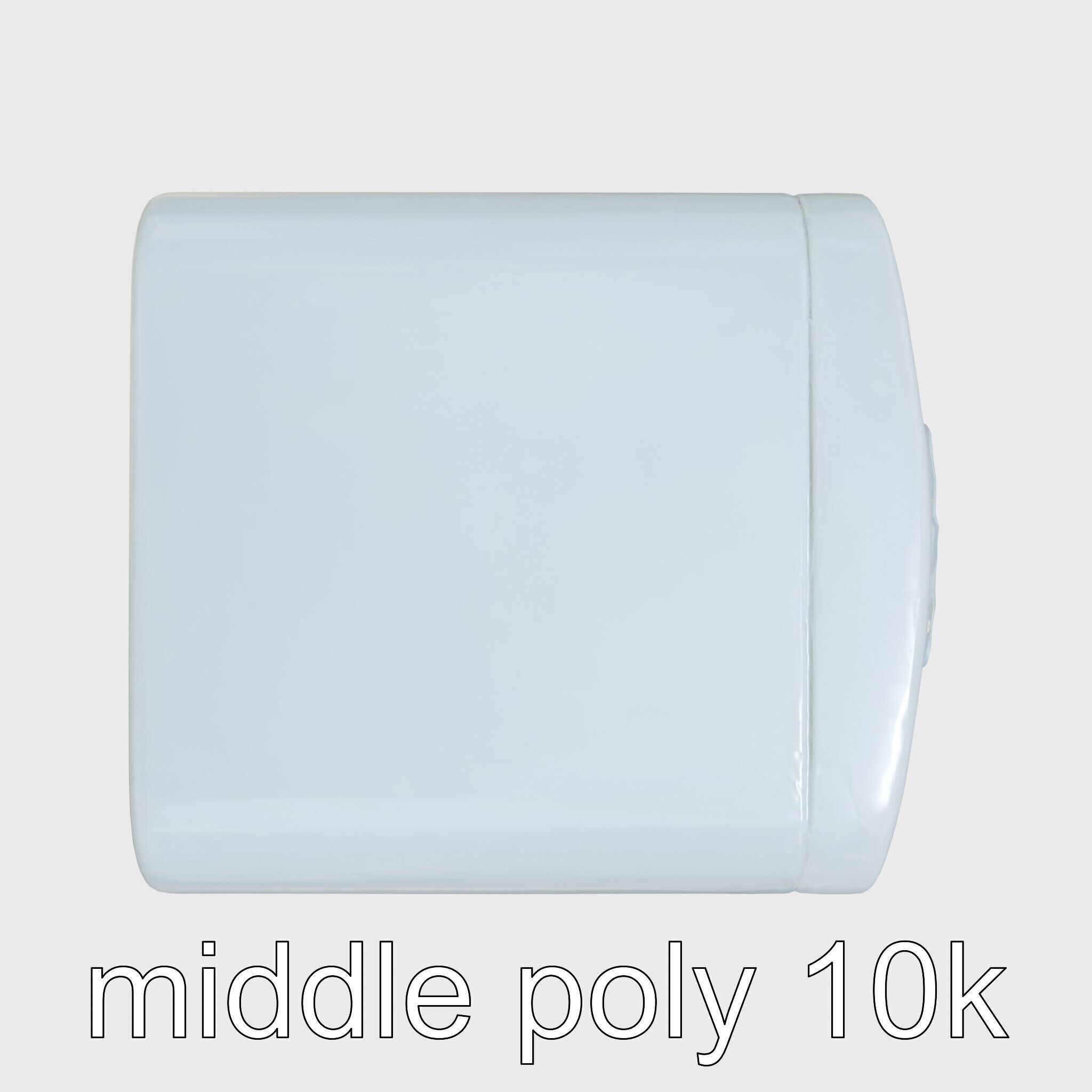 Cartoon Refrigerator with Rounded Edges and Illustrated Contents Low-poly 3D model_18