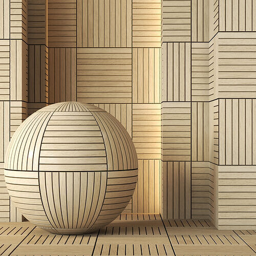 Decorative Wood Panel Texture 4K - Seamlss Texture