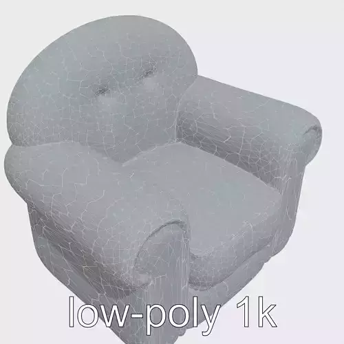 Cartoon Reading Armchair with Bright Colors