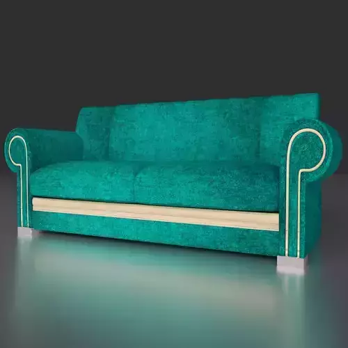 Sofa Turquoise  3D model