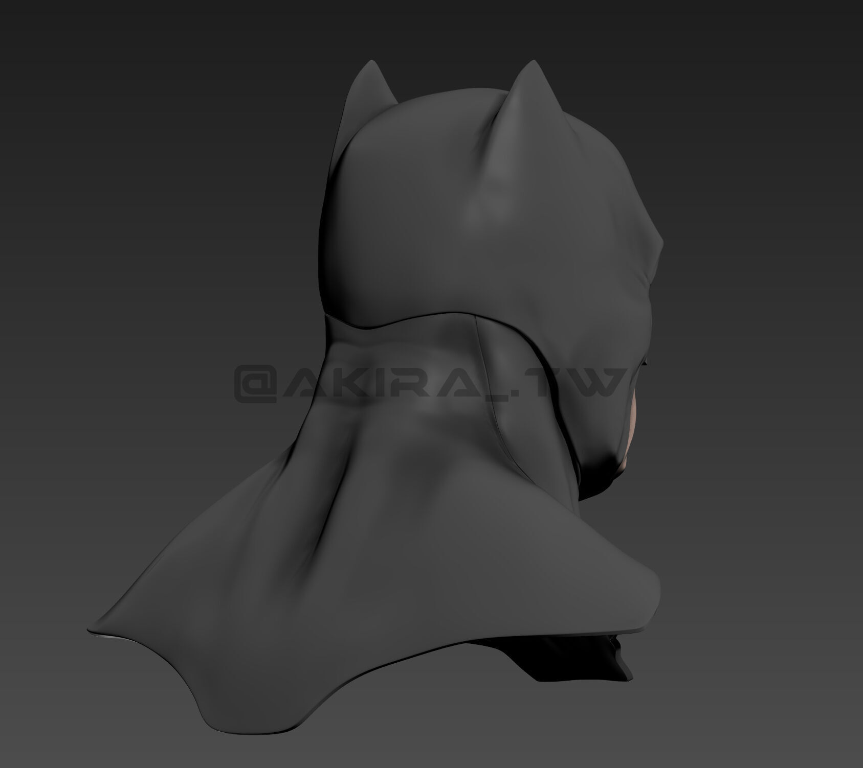 Zack Snyder Justice League Batman Cowl 3D print model_6