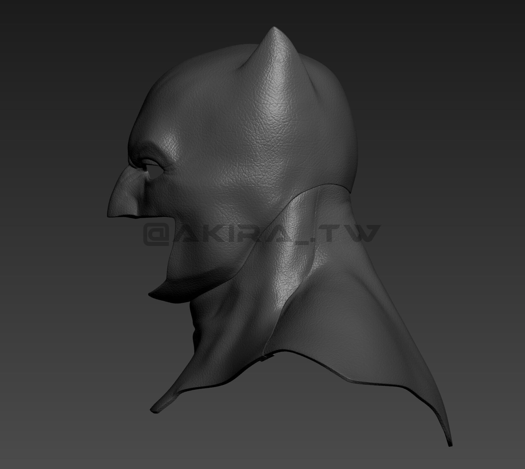  Zack Snyder Justice League Batman Cowl 3D print model_5