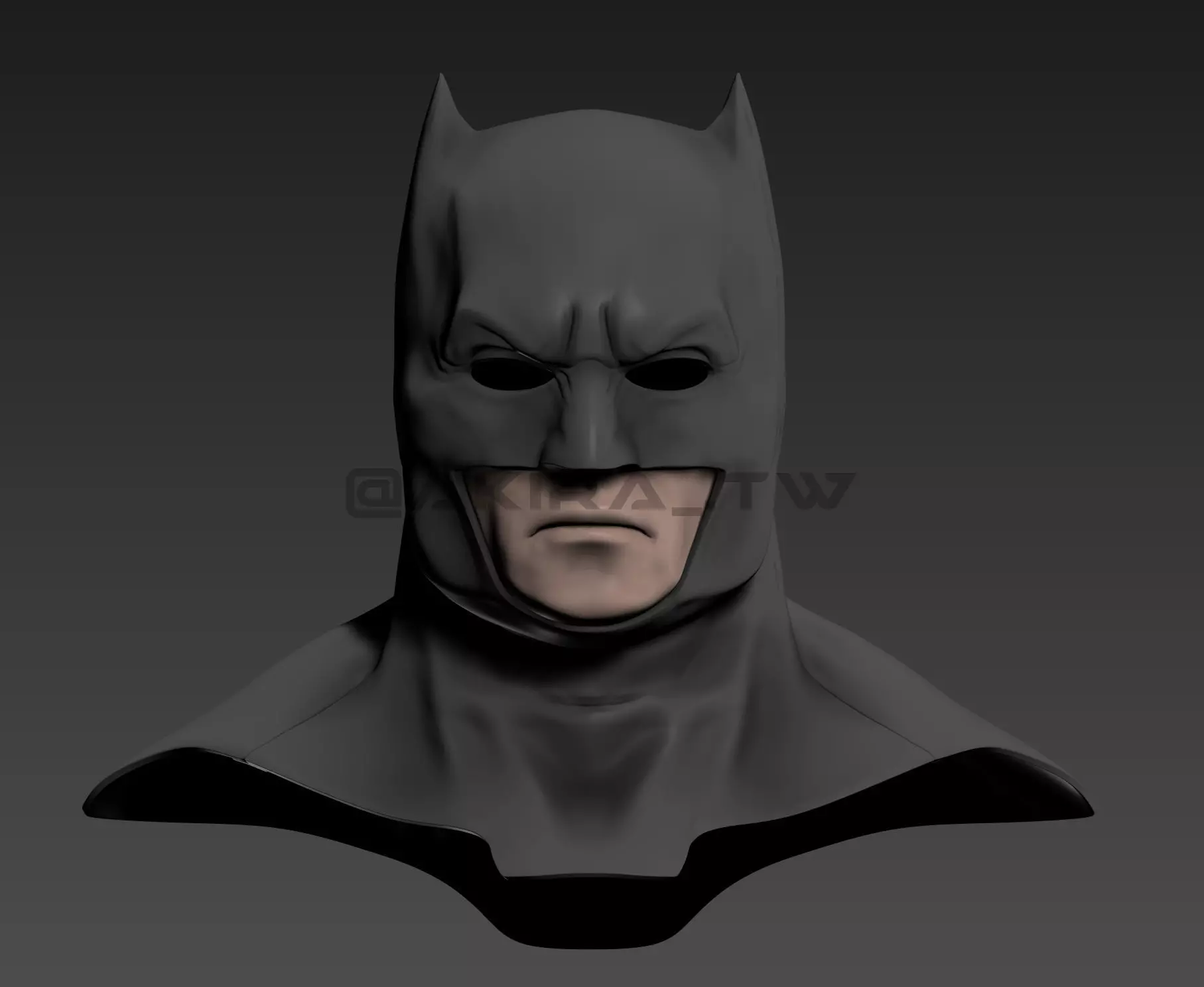  Zack Snyder Justice League Batman Cowl 3D print model_0