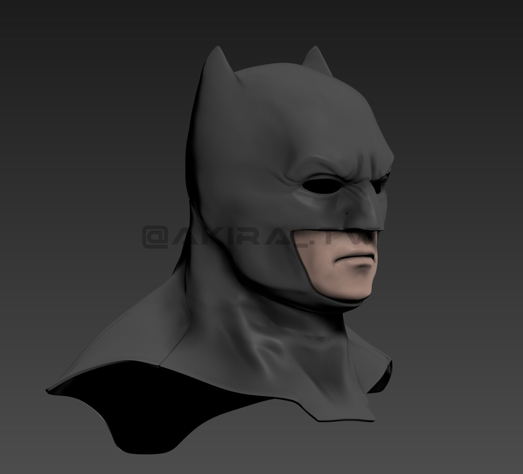  Zack Snyder Justice League Batman Cowl 3D print model_2