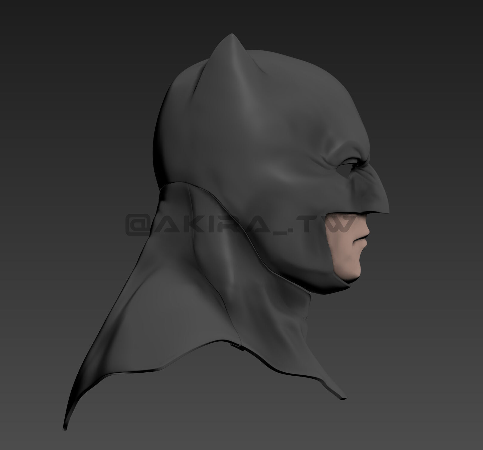  Zack Snyder Justice League Batman Cowl 3D print model_4