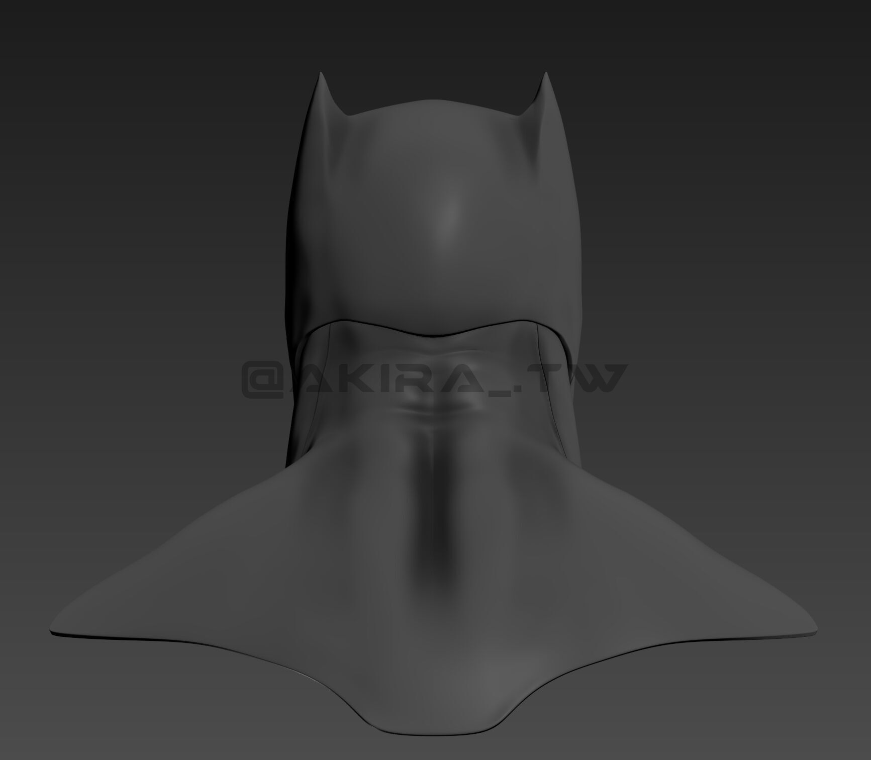  Zack Snyder Justice League Batman Cowl 3D print model_8