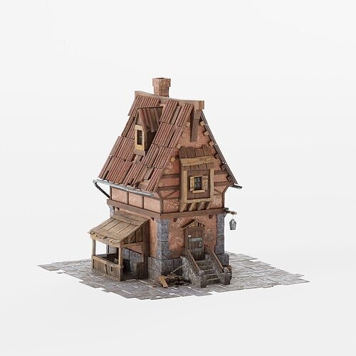 The house of the forester-lumberjack 3D model