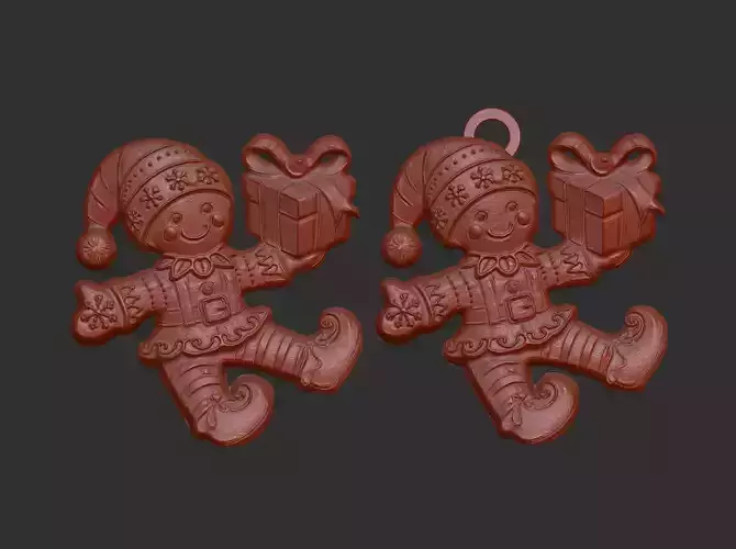 christmas cookie gift decor  3D print model