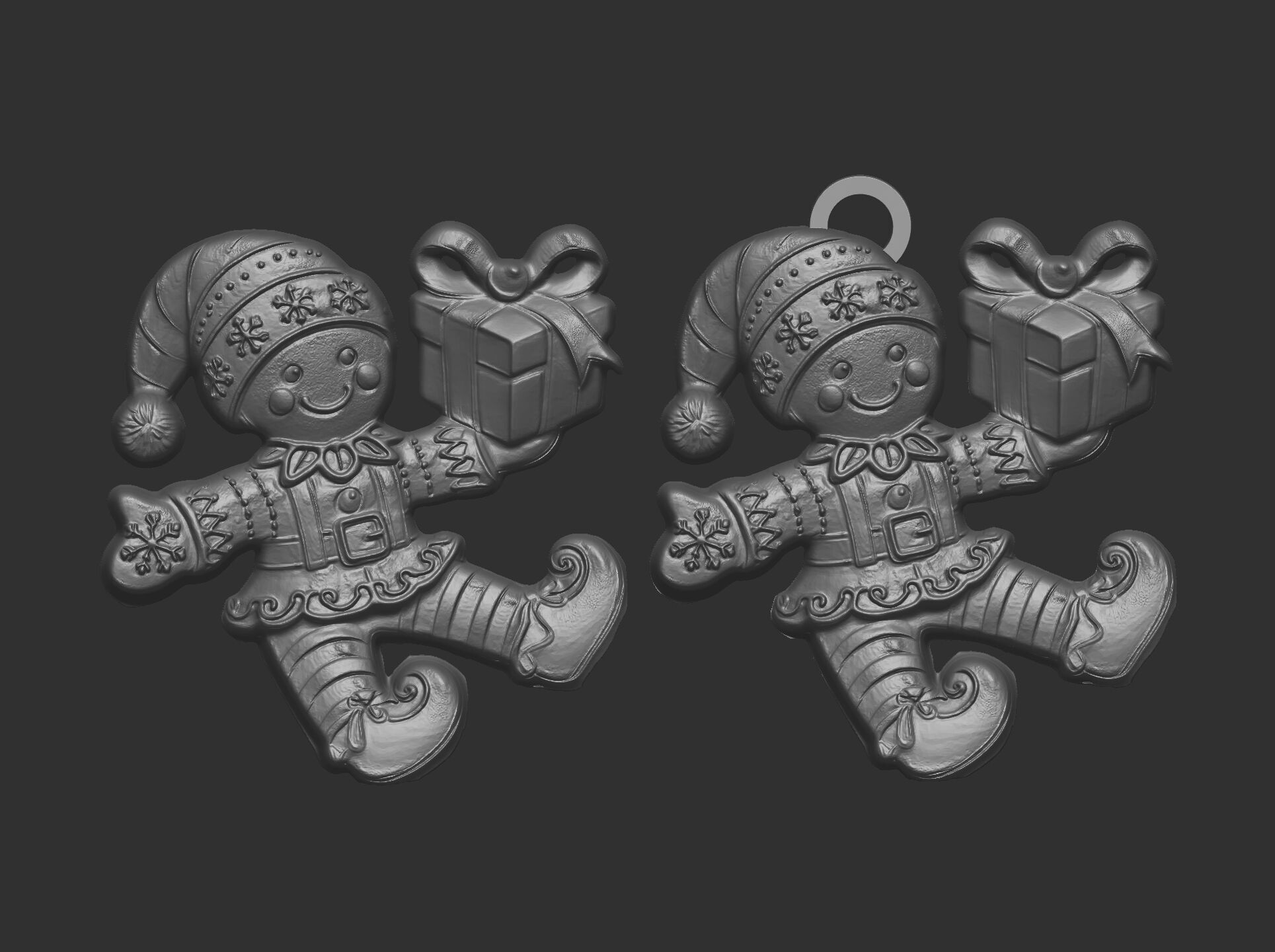 christmas cookie gift decor  3D print model_3