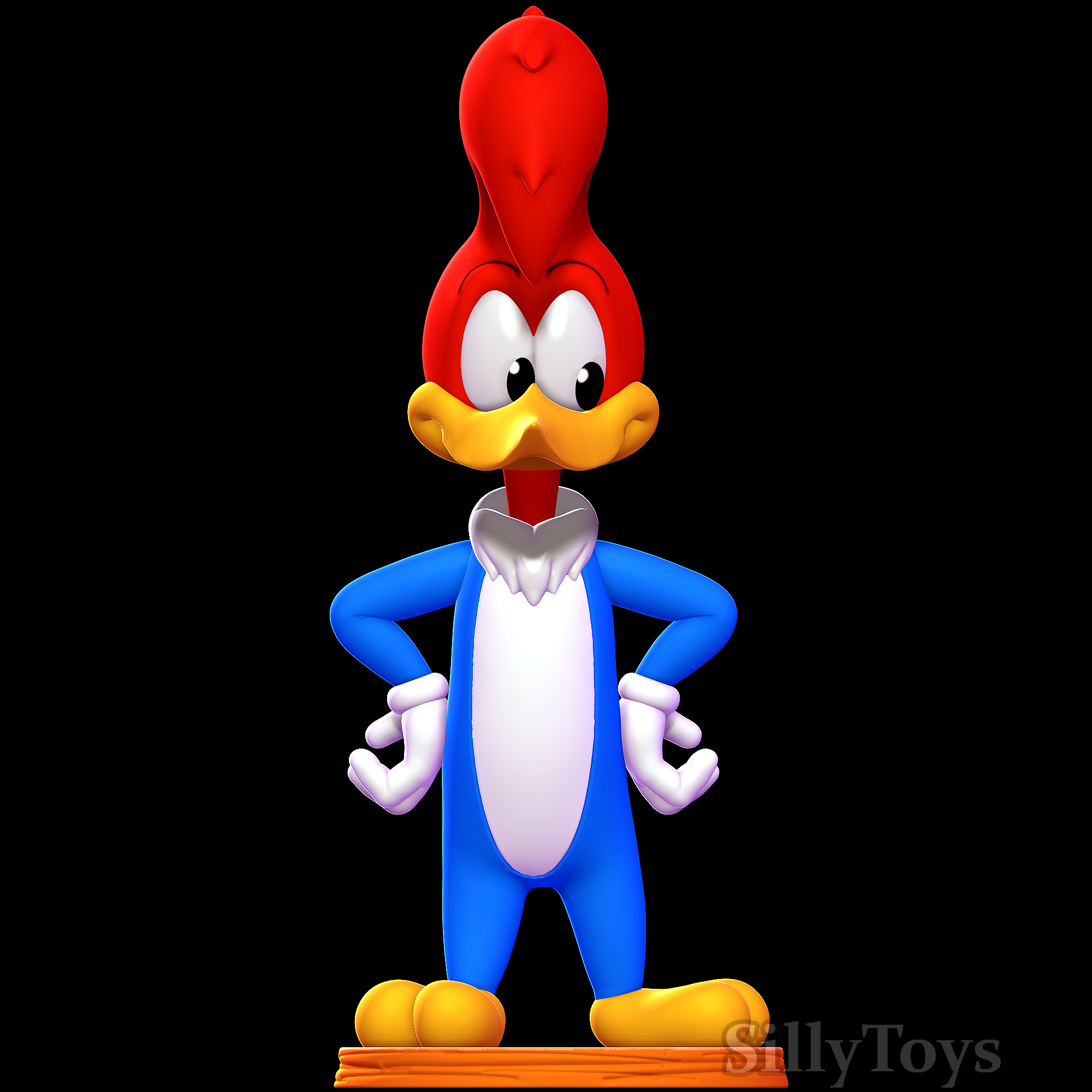 Woody Woodpecker 3D print model_1