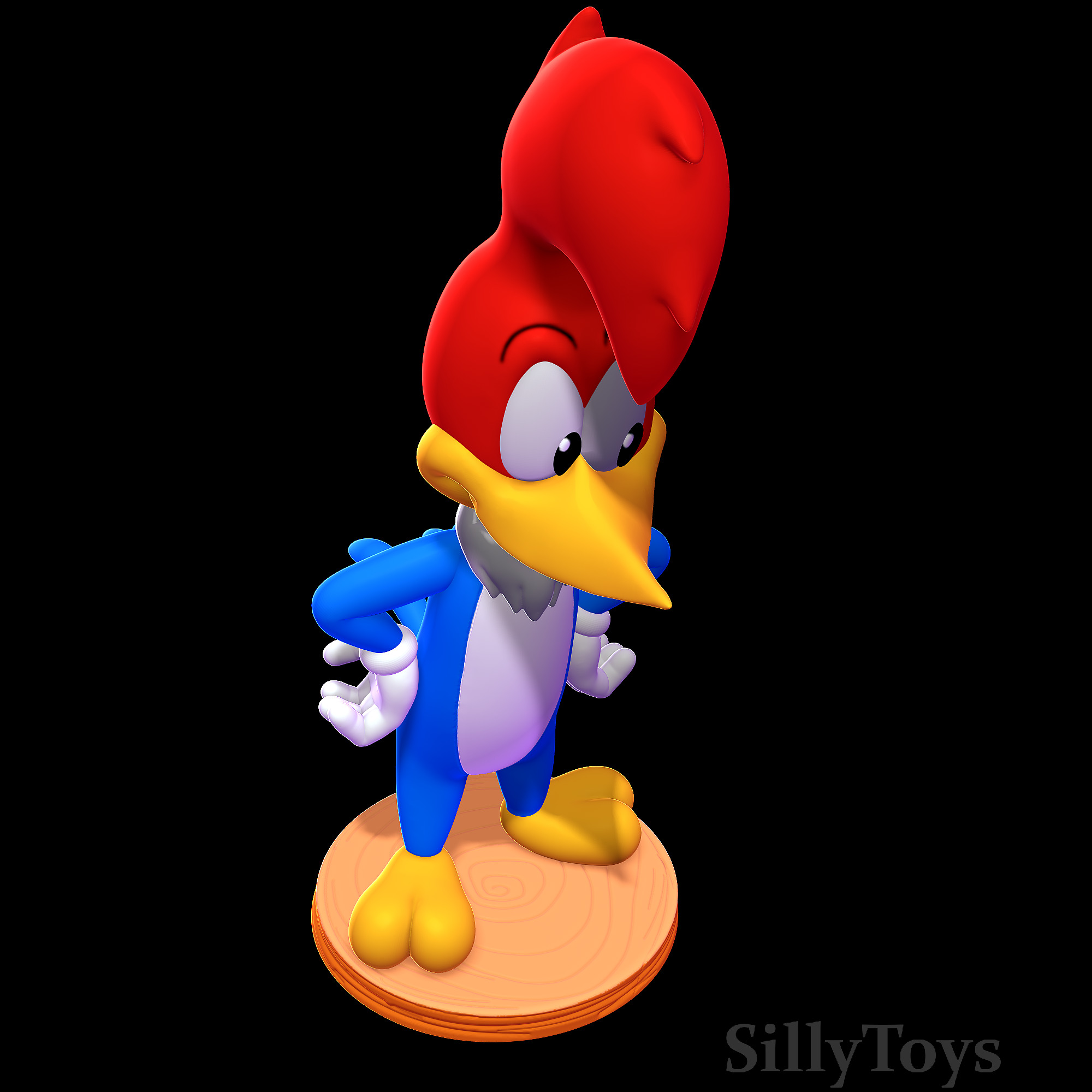 Woody Woodpecker 3D print model_4