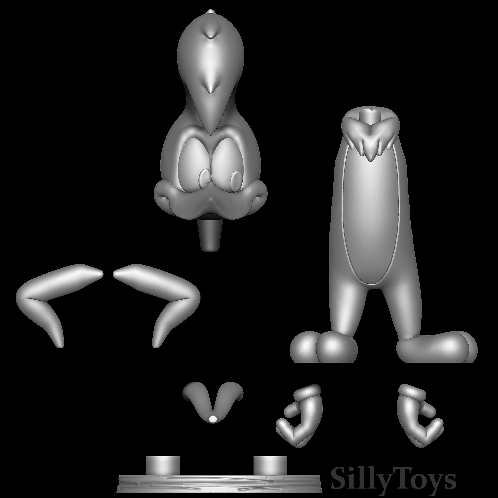 Woody Woodpecker 3D print model_5
