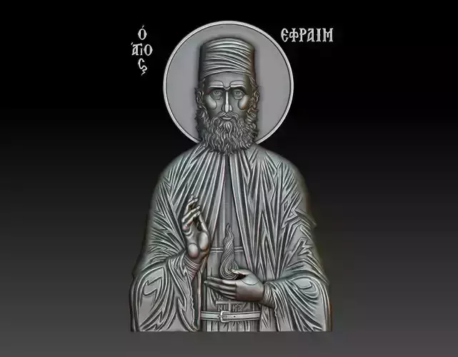 Saint Ephraim of Nea Makri 3D print model