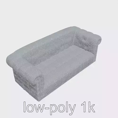 Vibrant Patterned Plush Sofa with Glossy Finish