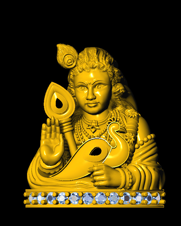 murgan god pendent 3D print model 3D print model_1