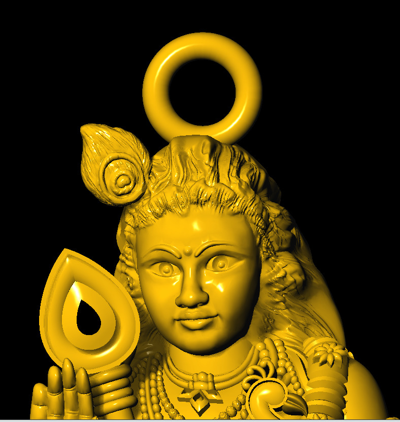 murgan god pendent 3D print model 3D print model_12