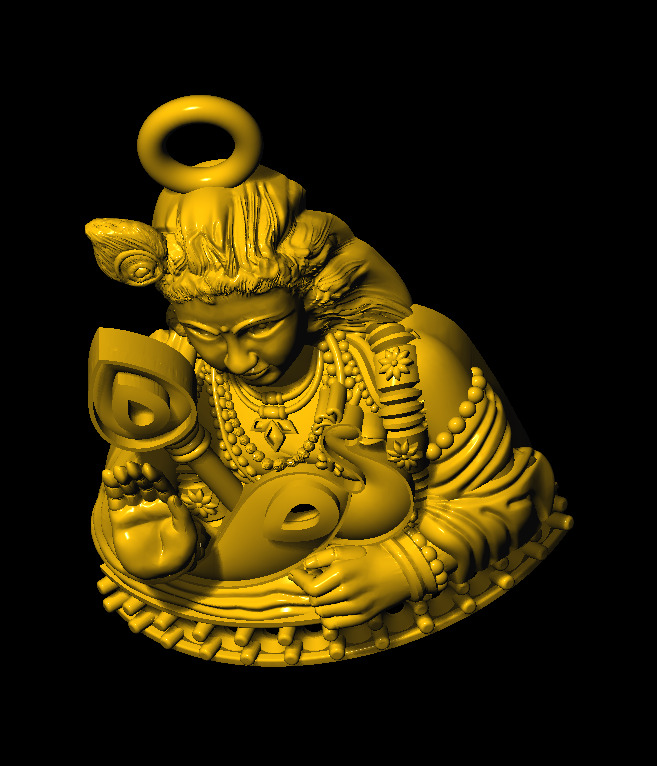 murgan god pendent 3D print model 3D print model_6