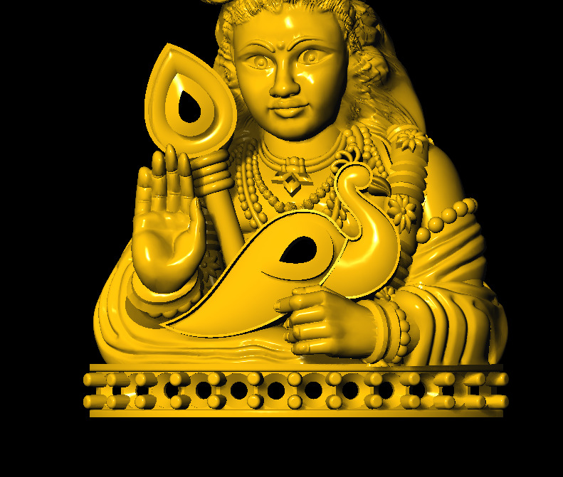 murgan god pendent 3D print model 3D print model_13