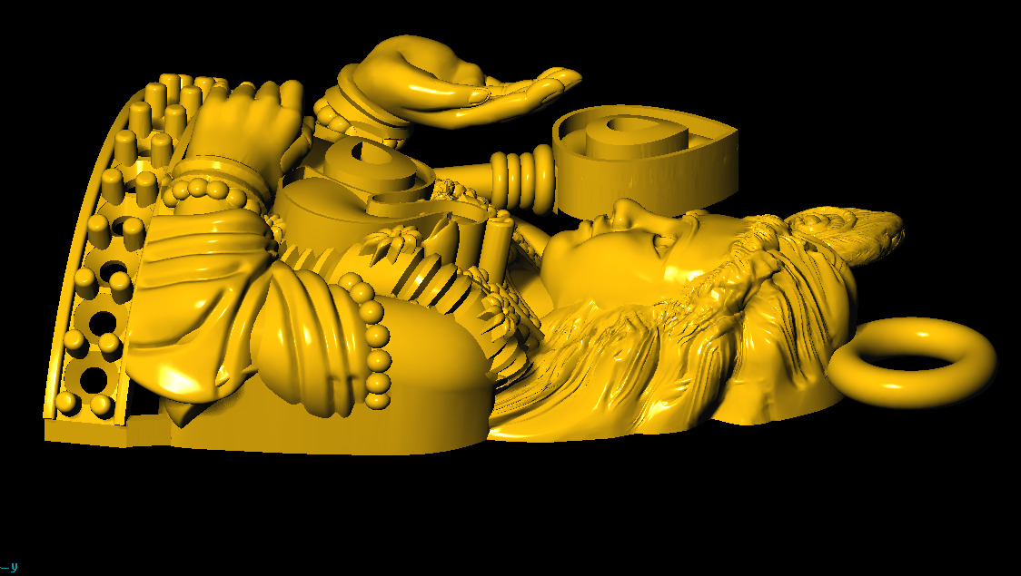 murgan god pendent 3D print model 3D print model_16