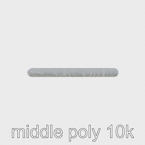 Fluffy Abstract Patterned Rug for Cozy Interiors Low-poly 3D model