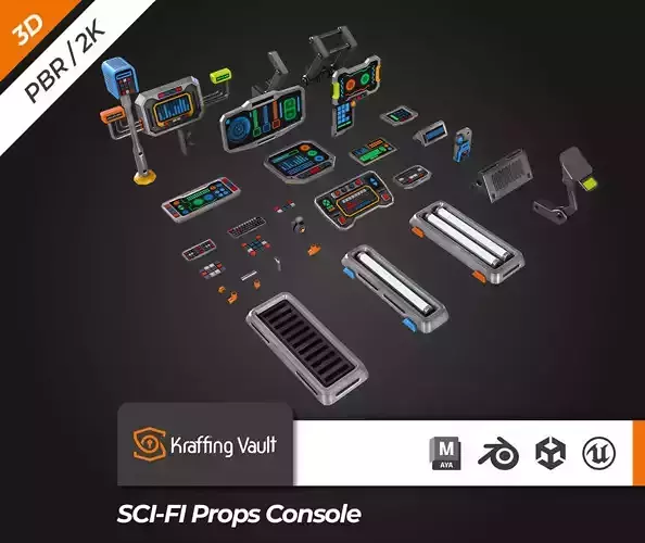 SCI-FI Props Console