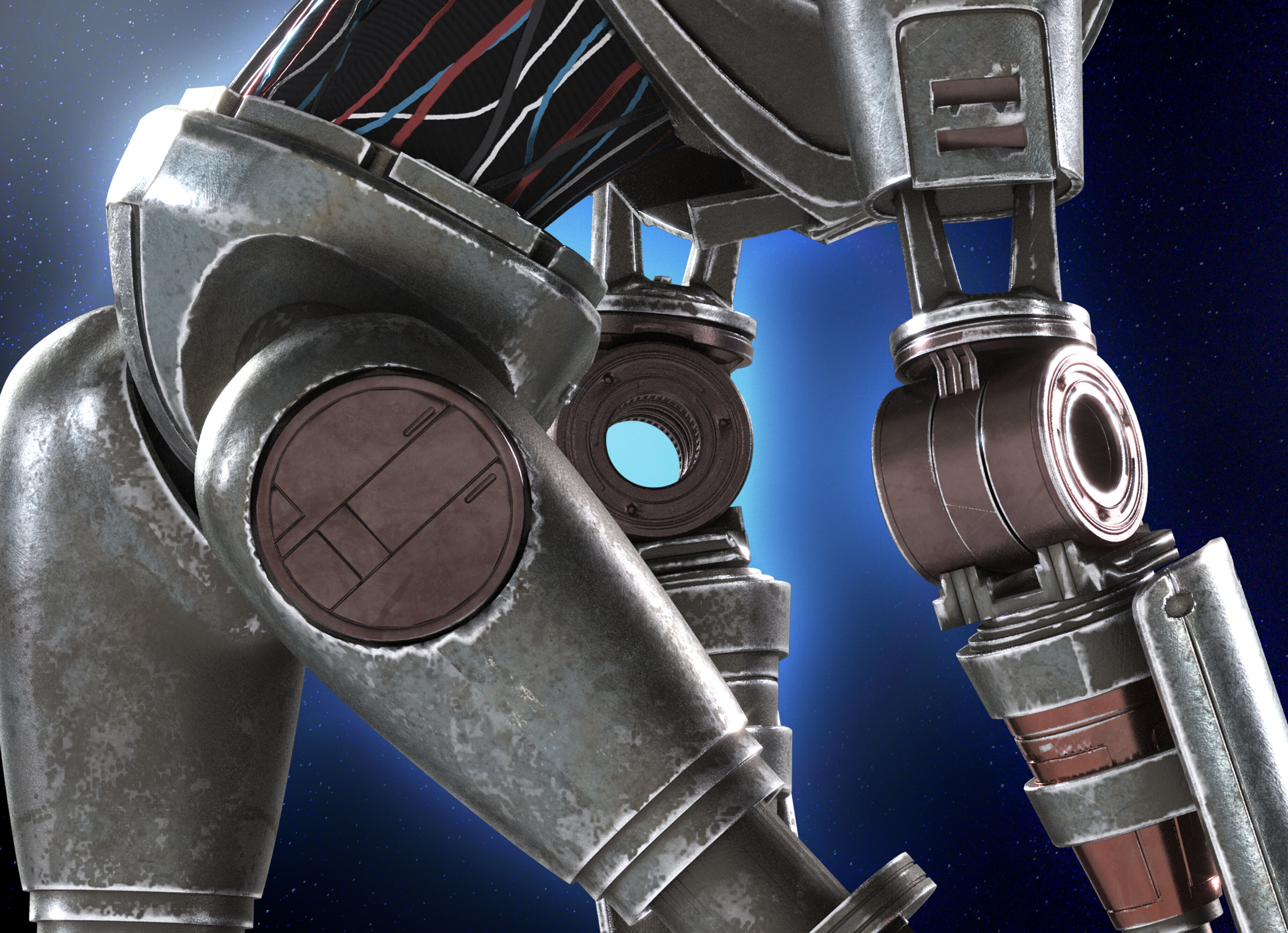 SM-33 DROID STATUE 3D PRINT MODEL SKELETON CREW   3D print model_3