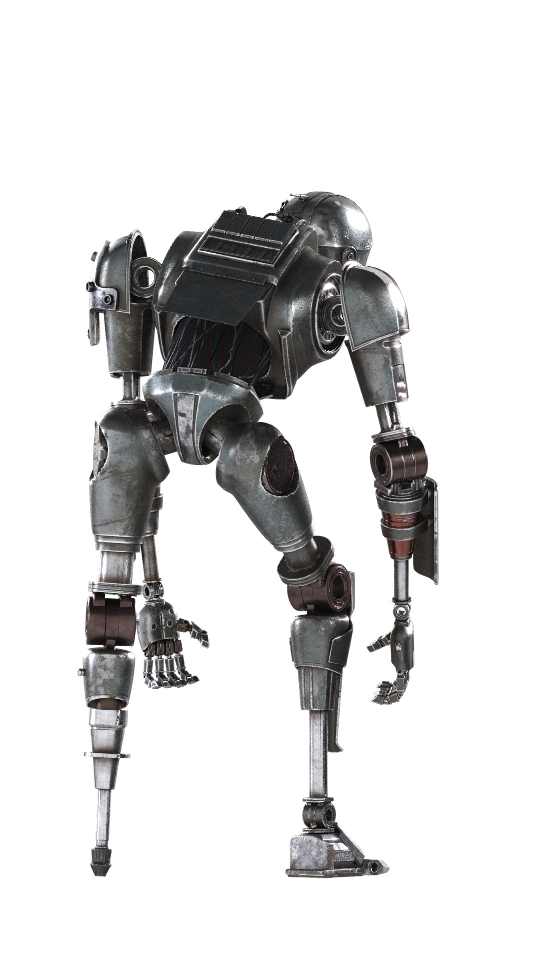 SM-33 DROID STATUE 3D PRINT MODEL SKELETON CREW   3D print model_21