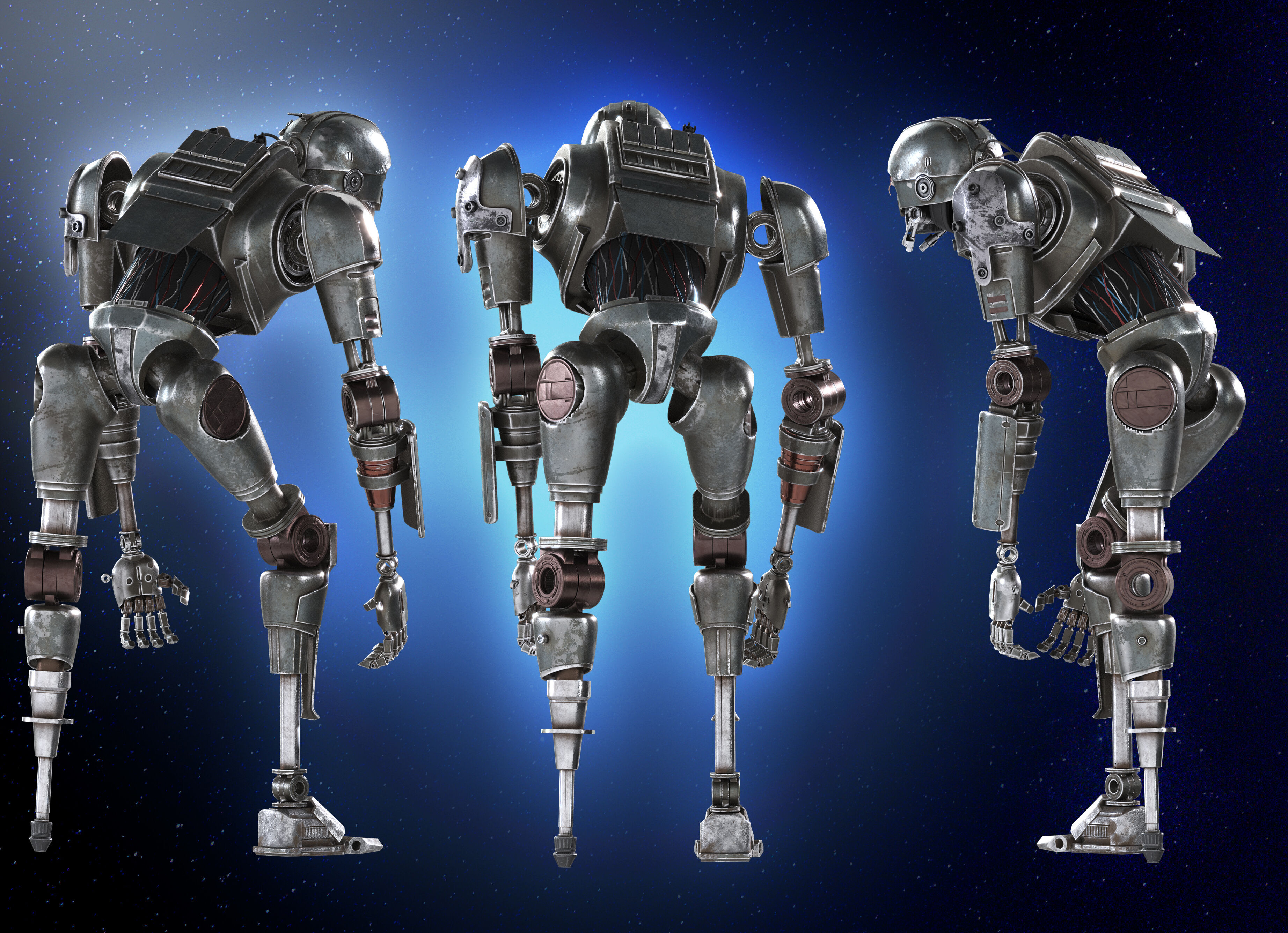 SM-33 DROID STATUE 3D PRINT MODEL SKELETON CREW   3D print model_7