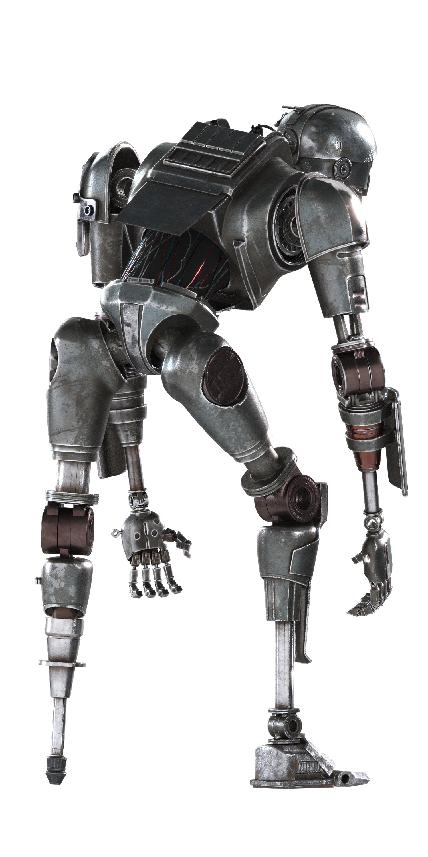 SM-33 DROID STATUE 3D PRINT MODEL SKELETON CREW   3D print model_27