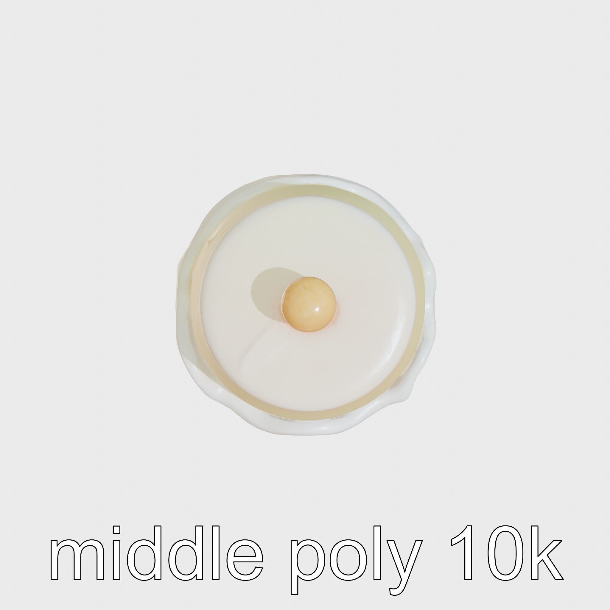 Ice Cream Cone Lamp Toy Style with Dripping Syrup Pendants Low-poly 3D model_18